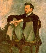 Frederic Bazille Portrait of Renoir oil painting on canvas